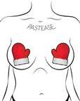 Pastease Glitter Santa Mittens Pasties Red/White