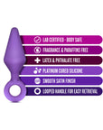 Luxe Candy Rimmer Medium Silicone Anal Plug Purple