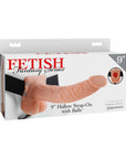 Fetish Fantasy Series 9 in. Hollow Strap-On with Balls Light/Black