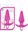 Luxe Discover Vibrating Silicone Anal Plug Pink
