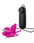 Luxe Butterfly Teaser Remote-Controlled Silicone Mini Vibrator Fuchsia