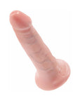 King Cock 5 in. Cock Realistic Dildo With Suction Cup Beige