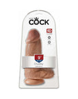 King Cock Chubby 9 in. Cock With Balls Realistic Suction Cup Dildo Tan
