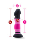 Avant D4 Sexy in Pink 8 in. Silicone Dildo