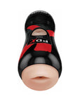 PDX Elite Vibrating Stroker Oral Beige/Black
