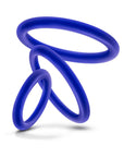 Performance VS4 Pure Premium Silicone Cockrings 3-Pack Set Indigo