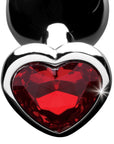 Booty Sparks Red Heart Gem Anal Plug M