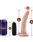 Dr. Skin Dr. Dave Realistic 7 in. Vibrating Dildo Beige