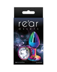 Rear Assets Metal Anal Plug Small Multicolor/Clear