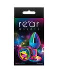 Rear Assets Metal Anal Plug Small Multicolor/Rainbow