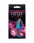 Rear Assets Metal Anal Plug Medium Multicolor/Pink