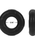 Forto F-33 Liquid Silicone Cockring Large Black