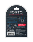 Forto F-33 Liquid Silicone Cockring Large Black