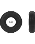 Forto F-33 Liquid Silicone Cockring Medium Black