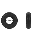 Forto F-33 Liquid Silicone Cockring Small Black