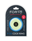 Forto F-33 Liquid Silicone Cockring Medium Glow