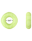 Forto F-33 Liquid Silicone Cockring Small Glow