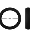 Forto F-64 Wide Liquid Silicone Cockring Large Black