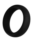 Forto F-64 Wide Liquid Silicone Cockring Medium Black