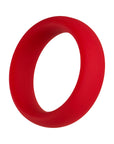 Forto F-64 Wide Liquid Silicone Cockring Medium Red