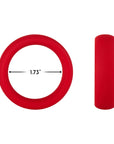 Forto F-64 Wide Liquid Silicone Cockring Medium Red