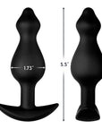 Forto F-78 Pointee Silicone Anal Plug Large Black