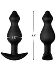 Forto F-78 Pointee Silicone Anal Plug Medium Black