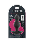 Forto F-78 Pointee Silicone Anal Plug Medium Black