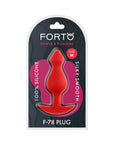 Forto F-78 Pointee Silicone Anal Plug Medium Red