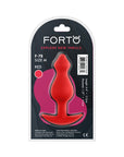 Forto F-78 Pointee Silicone Anal Plug Medium Red