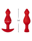 Forto F-78 Pointee Silicone Anal Plug Small Red