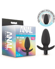 Anal Adventures Platinum Silicone Vibrating Saddle Plug Black