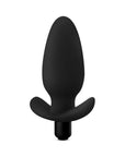 Anal Adventures Platinum Silicone Vibrating Saddle Plug Black