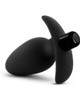 Anal Adventures Platinum Silicone Vibrating Saddle Plug Black
