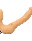 Tantus Real Strapless Slim Vibrating Strap-On Dildo Honey
