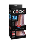 King Cock Plus 7 in. Triple Density Cock Realistic Dildo With Suction Cup Tan