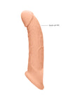 RealRock Realistic 9 in. Penis Sleeve Extender Sling Beige