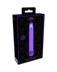Royal Gems Shiny Rechargeable ABS Bullet Vibrator Purple