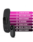 Temptasia Panty Vibe Rechargeable Remote-Controlled Silicone Wearable Vibrator Black