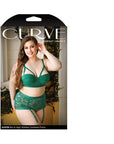 Fantasy Lingerie Curve Nadine Longline Contour Cup Bra & High-Waist Panty Emerald XL/2XL