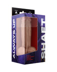 Shaft Model A: 7.5 in. Dual Density Silicone Dildo with Balls Pine
