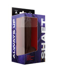 Shaft Model A: 7.5 in. Dual Density Silicone Dildo with Balls Mahogany