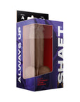 Shaft Model A: 7.5 in. Dual Density Silicone Dildo with Balls Oak