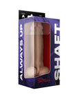 Shaft Model A: 9.5 in. Dual Density Silicone Dildo with Balls Pine