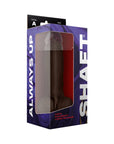 Shaft Model A: 9.5 in. Dual Density Silicone Dildo with Balls Mahogany