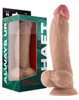 Shaft Model N: 9.5 in. Dual Density Silicone Dildo with Balls Pine
