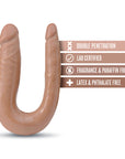 Dr. Skin Mini Double Dong Realistic 12 in. Dual-Ended Dildo Tan