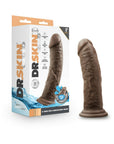 Dr. Skin Glide Realistic 8 in. Self-Lubricating Dildo Brown