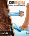 Dr. Skin Glide Realistic 7.5 in. Self-Lubricating Dildo Tan