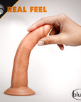 Dr. Skin Glide Realistic 7.5 in. Self-Lubricating Dildo Tan